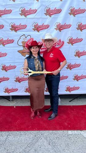 Cowboys AC ribbon cutting ceremony