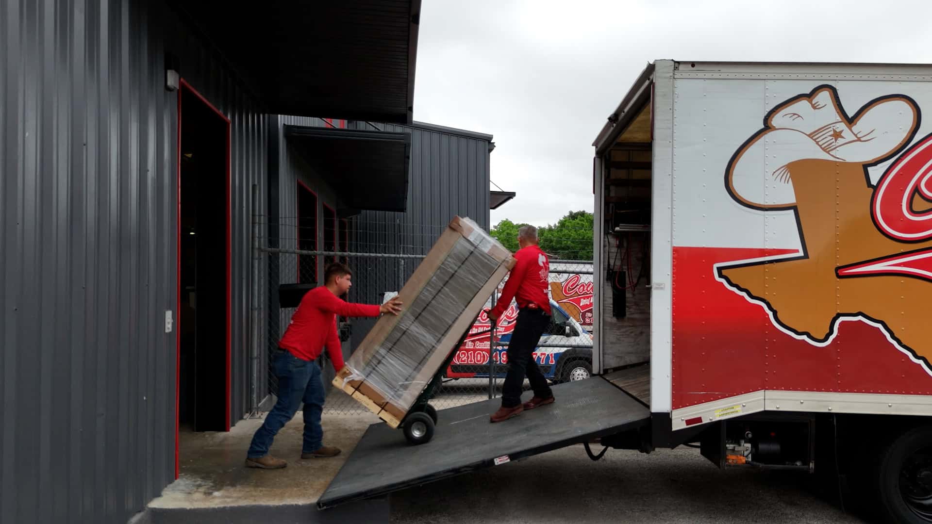 Loading HVAC equipment